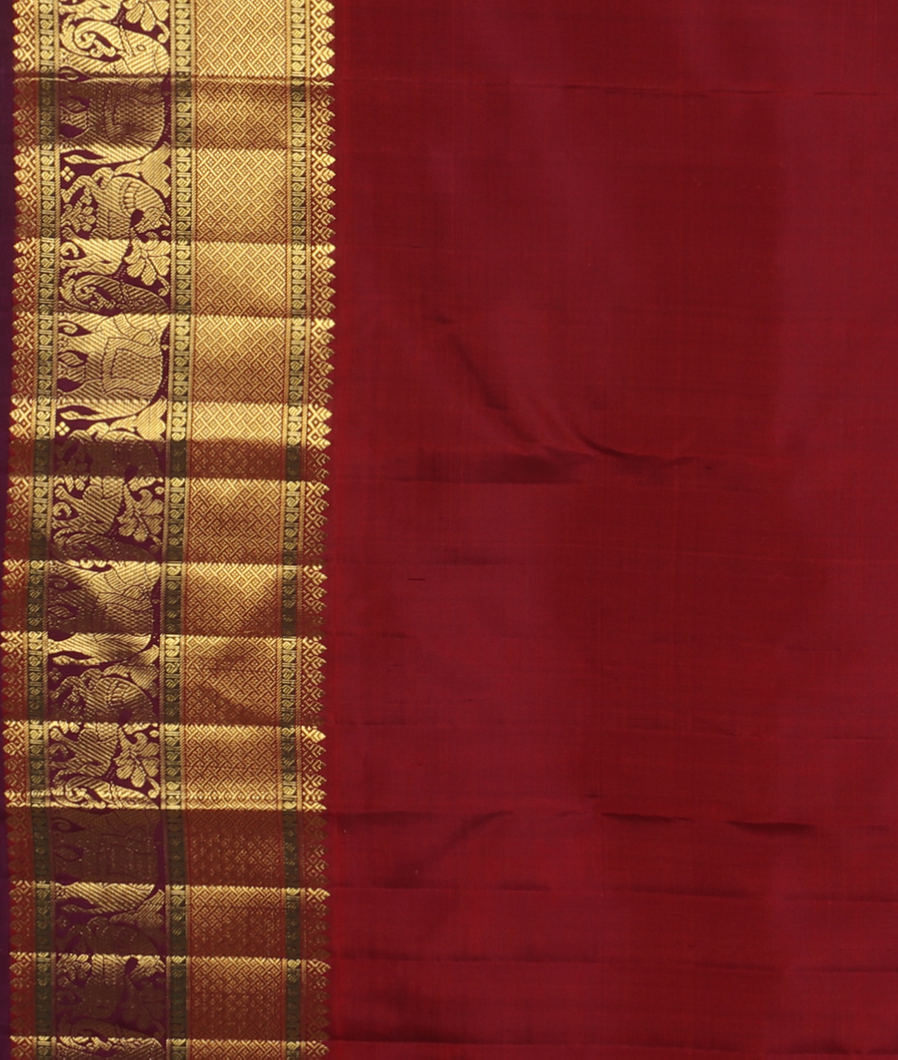 Blue Handwoven Kanjivaram Silk Saree T3524023