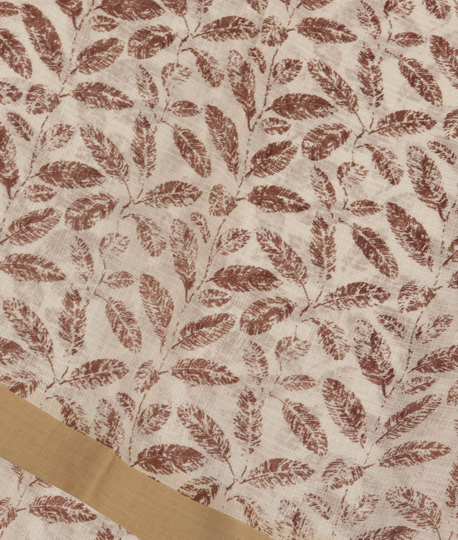 White Kota Cotton Saree T354942-image