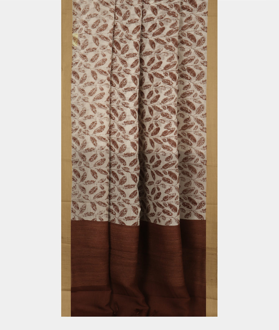 White Kota Cotton Saree T3549422