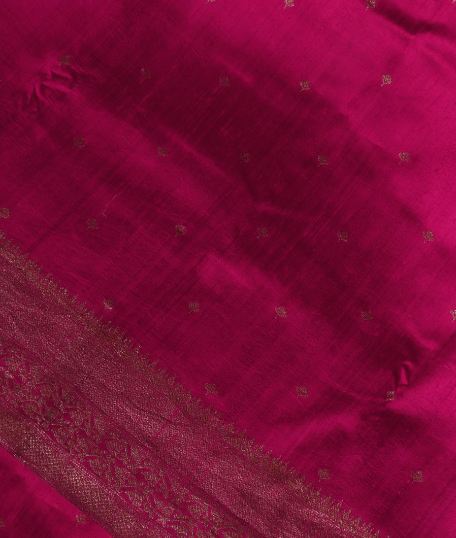 Purple Banaras Tussar Saree T351442-image