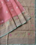 Pink Banaras Organza Saree T3589412