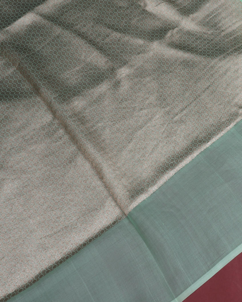 Pink Banaras Organza Saree T3589413