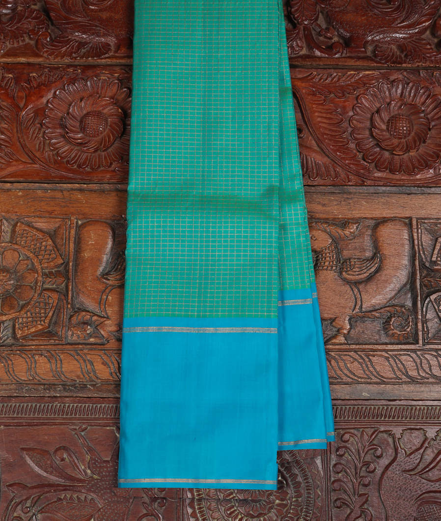 Green Handwoven Kanjivaram Silk Saree T360885-image