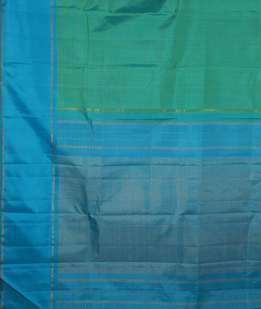 Green Handwoven Kanjivaram Silk Saree T3608854