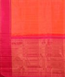Pinkish Orange Handwoven Kanjivaram Silk Saree T3288384