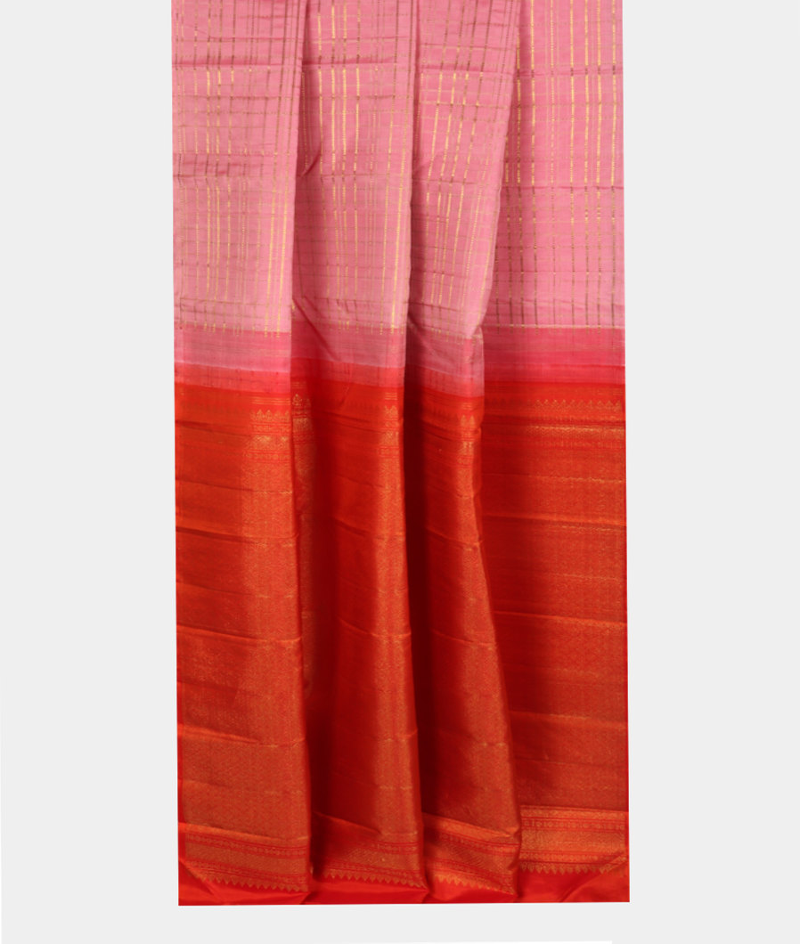 Pink Handwoven Kanjivaram Silk Saree T2561552