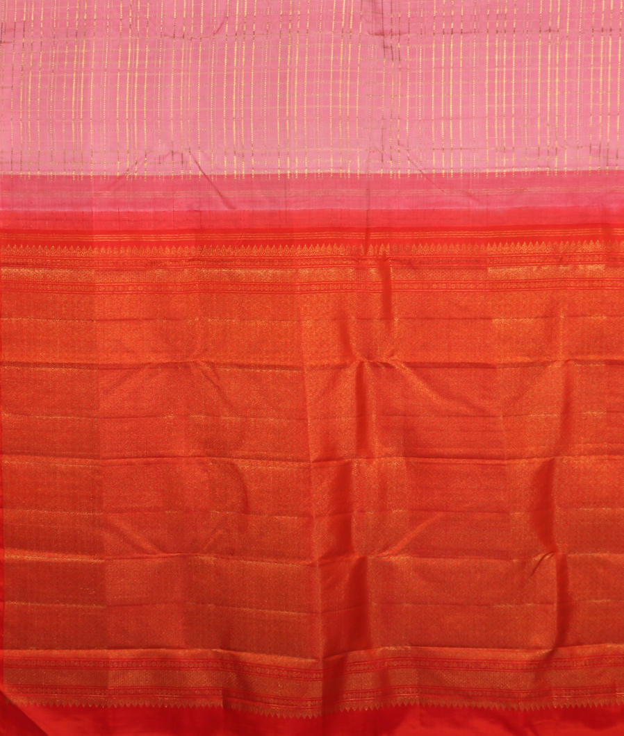 Pink Handwoven Kanjivaram Silk Saree T2561554