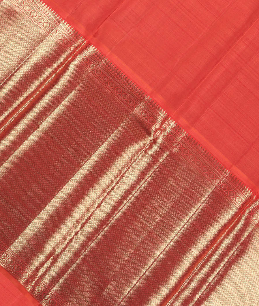 Yellowish Green Handwoven Kanjivaram Silk Pavadai T3607472