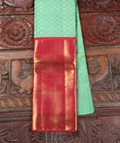 Green Handwoven Kanjivaram Silk Pavadai T3607571