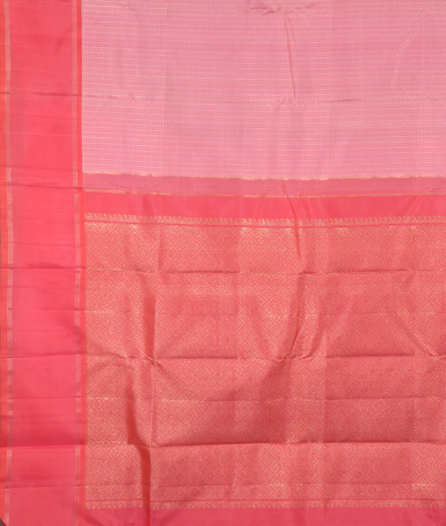 Pink Handwoven Kanjivaram Silk Saree T3608884