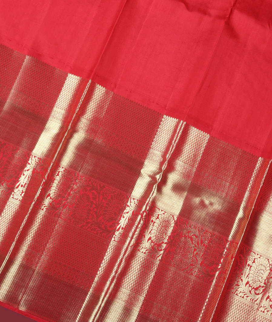 Lavender Pink Handwoven Kanjivaram Silk Pavadai T3607582