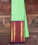 Green Handwoven Kanjivaram Silk Pavadai T3607181