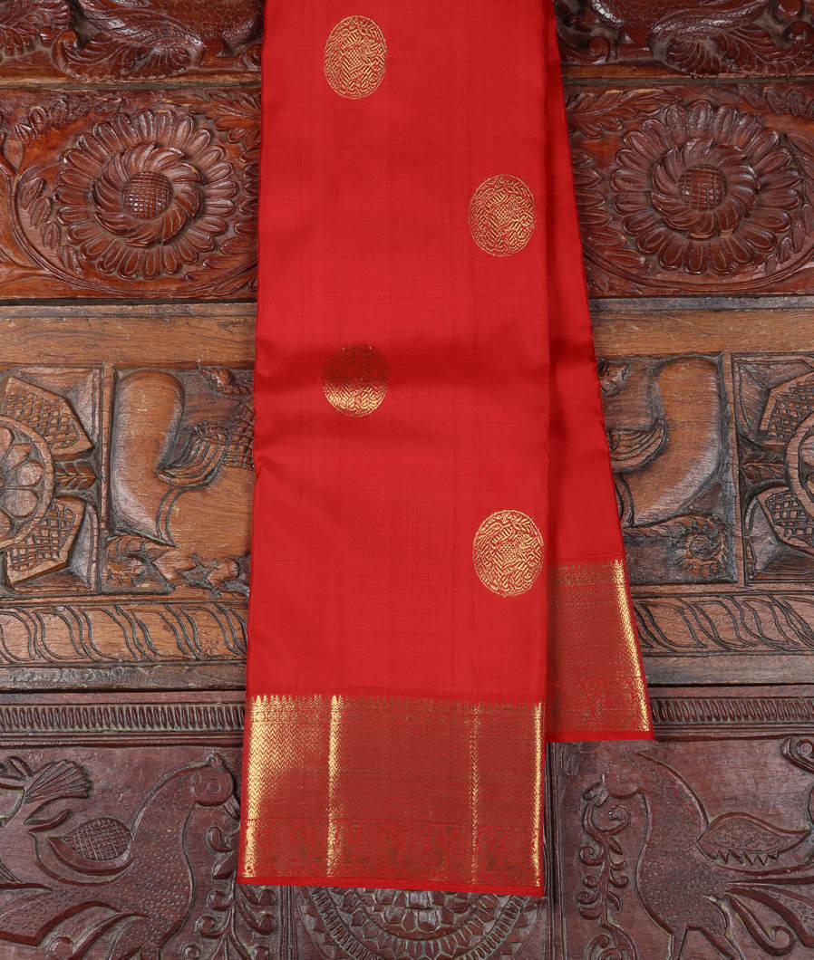 Red Handwoven Kanjivaram Silk Saree T345979-image