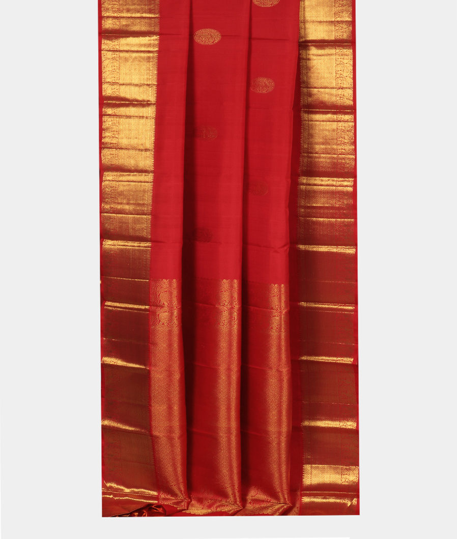 Red Handwoven Kanjivaram Silk Saree T3459792