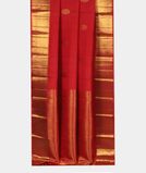 Red Handwoven Kanjivaram Silk Saree T3459792