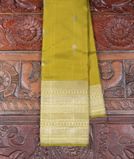 Yellowish Green Handwoven Kanjivaram Silk Saree T3511901
