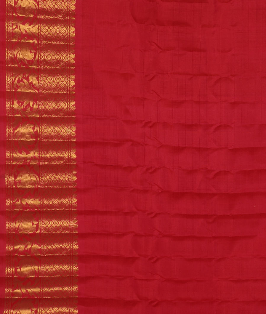 Yellow Gadwal Silk Saree T3120313