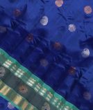 Blue Gadwal Silk Saree T3587601