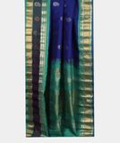 Blue Gadwal Silk Saree T3587602