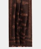 Brown Linen Printed Saree T3490652