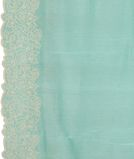 Blue Kora Organza Embroidery Saree T2881063