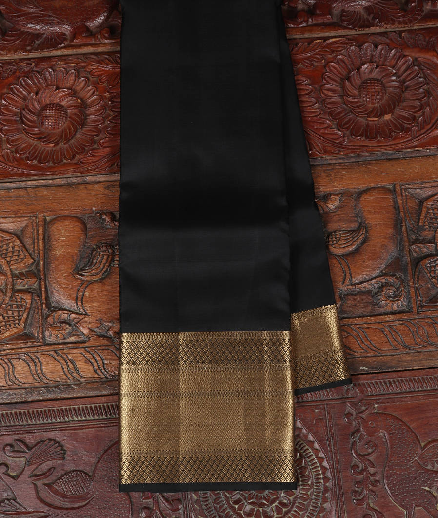 Black Soft Silk Saree T351799-image