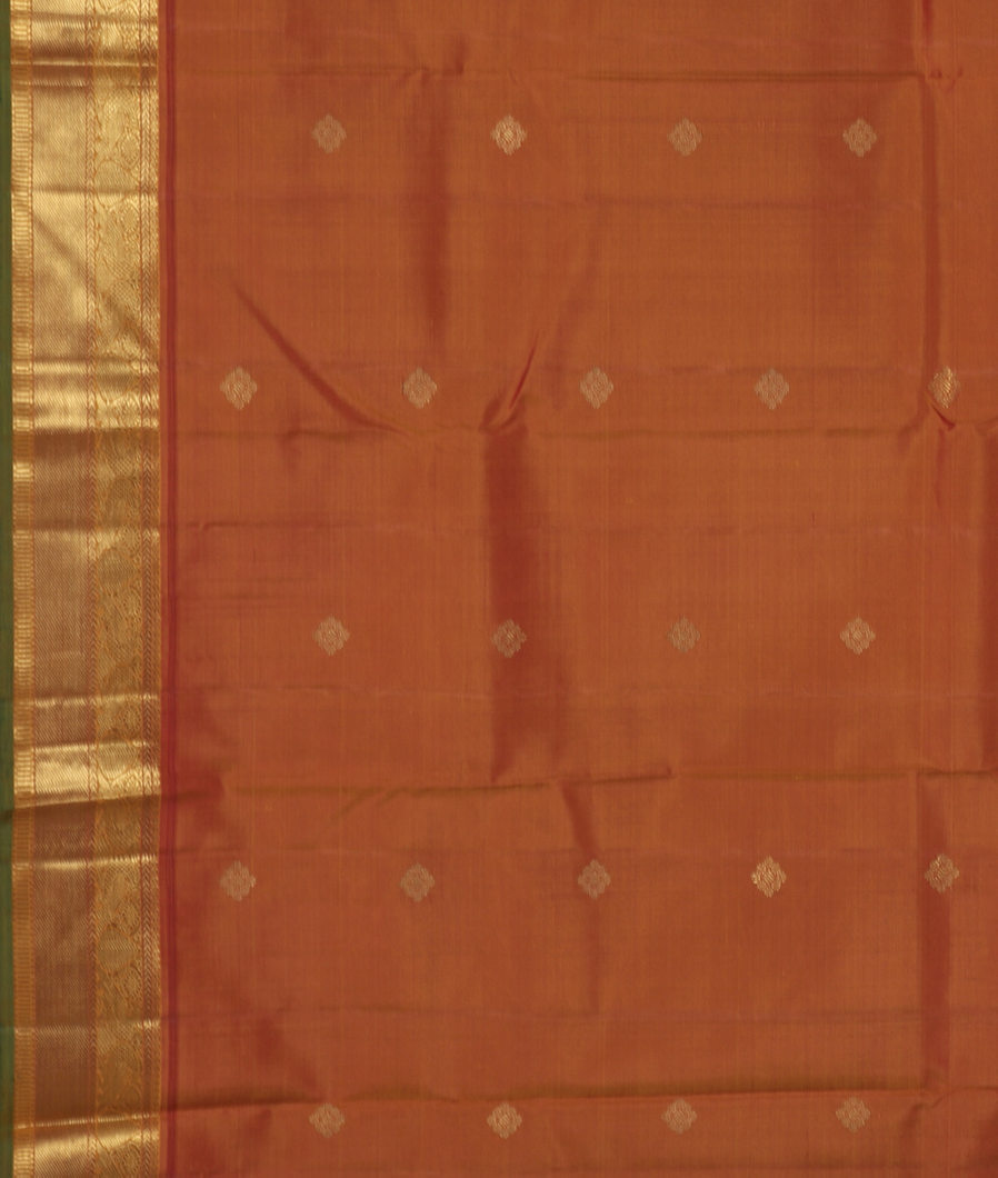 Black Handwoven Kanjivaram Silk Saree T1384273