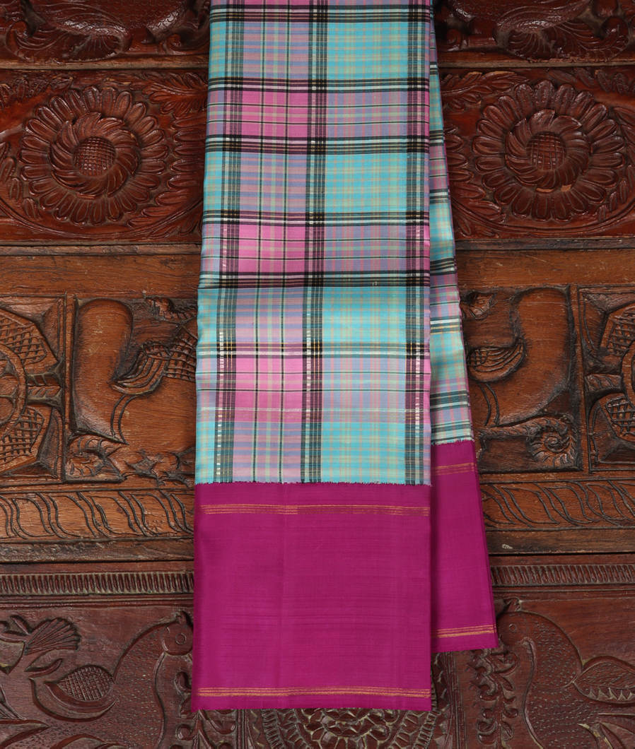 Multicolour Handwoven Kanjivaram Silk Saree T343734-image