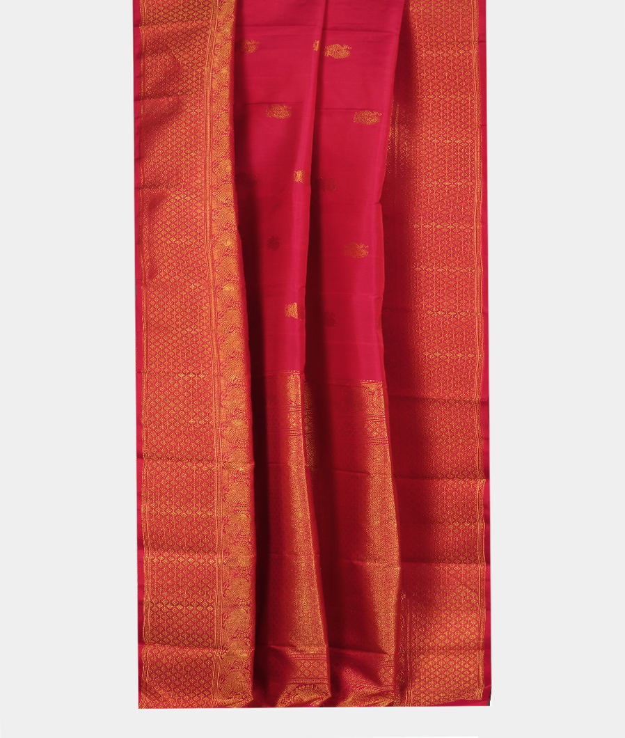 Magenta Handwoven Kanjivaram Silk Saree T2723462
