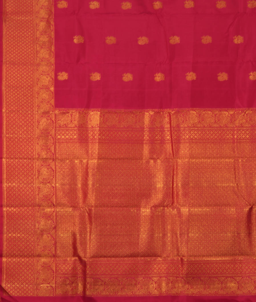 Magenta Handwoven Kanjivaram Silk Saree T2723464