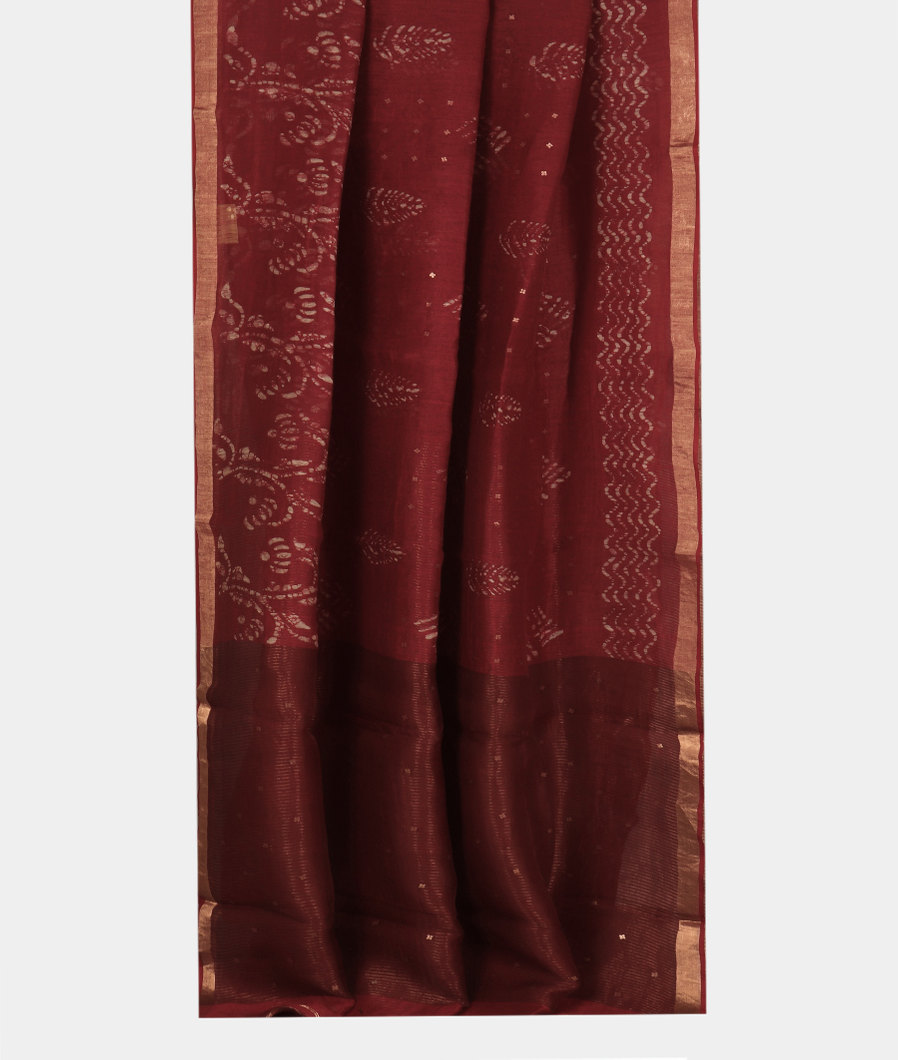 maroon-linen-printed-saree-t343922-t343922-b
