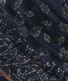Blue Linen Printed Saree T3490391