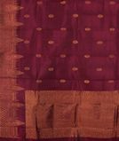 Burgundy Handwoven Kanjivaram Silk Dupatta T3606853