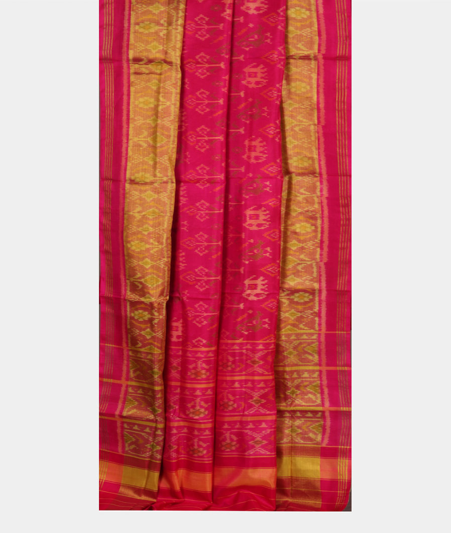 Pink Patola Silk Saree T3040242