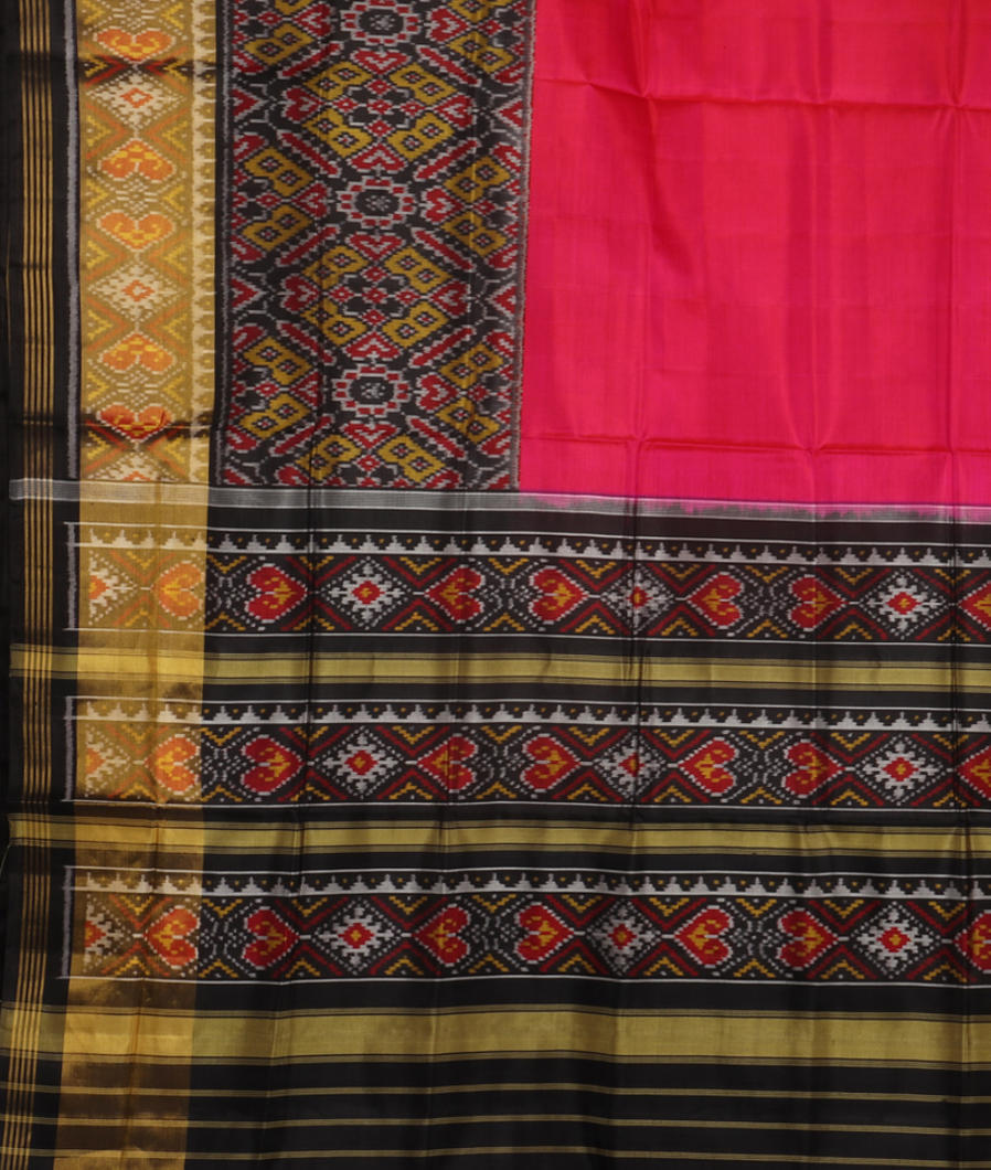Magenta Patola Silk Saree T2133354