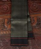 Black and Grey Handwoven Kanjivaram Silk Saree T3504471