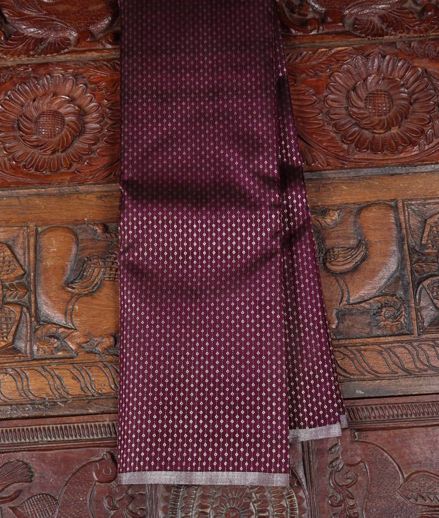 Burgundy Handwoven Kanjivaram Silk Saree T351186-image