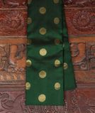 Bottle Green Handwoven Kanjivaram Silk Saree T3601381