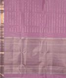 Pinkish Lavender Handwoven Kanjivaram Silk Saree T3423664