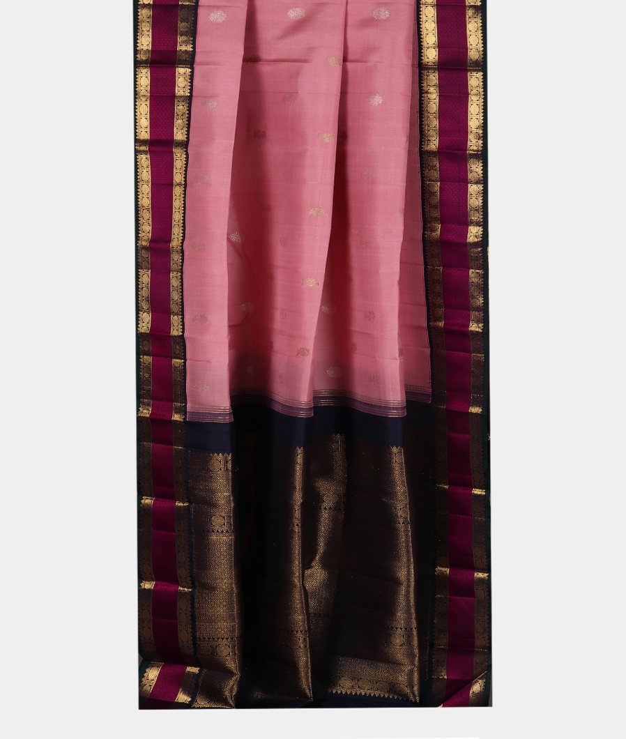 Pink Handwoven Kanjivaram Silk Saree T3414202