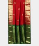 Red Handwoven Kanjivaram Silk Saree T2910522