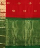 Red Handwoven Kanjivaram Silk Saree T2910524