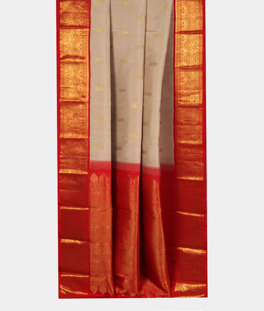 Beige Handwoven Kanjivaram Silk Saree T3371972