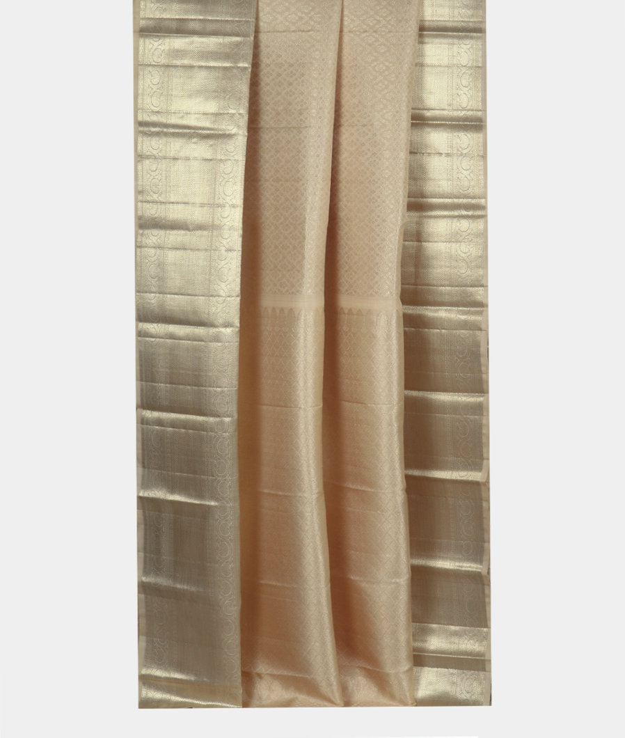 Cream Handwoven Kanjivaram Silk Saree T3052932