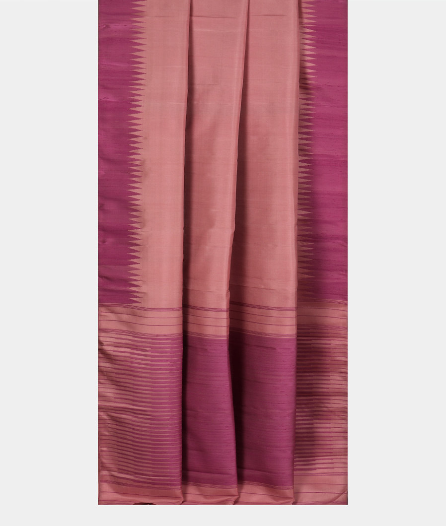 Mauve Pink Handwoven Kanjivaram Silk Saree T3602812