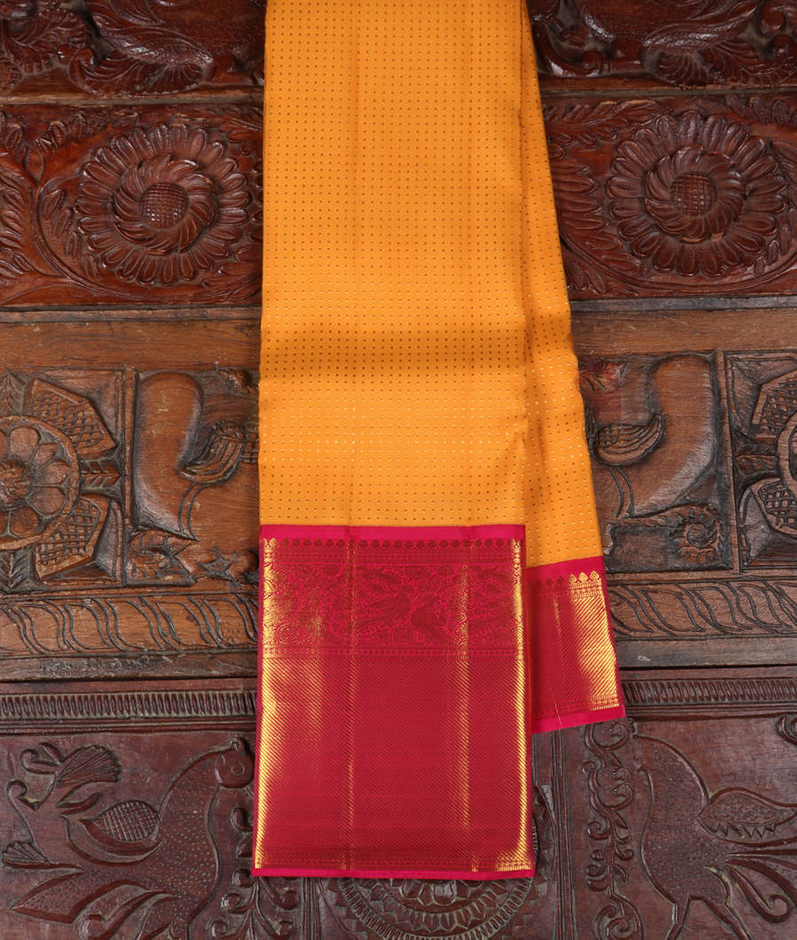 Yellow Handwoven Kanjivaram Silk Saree T351087-image