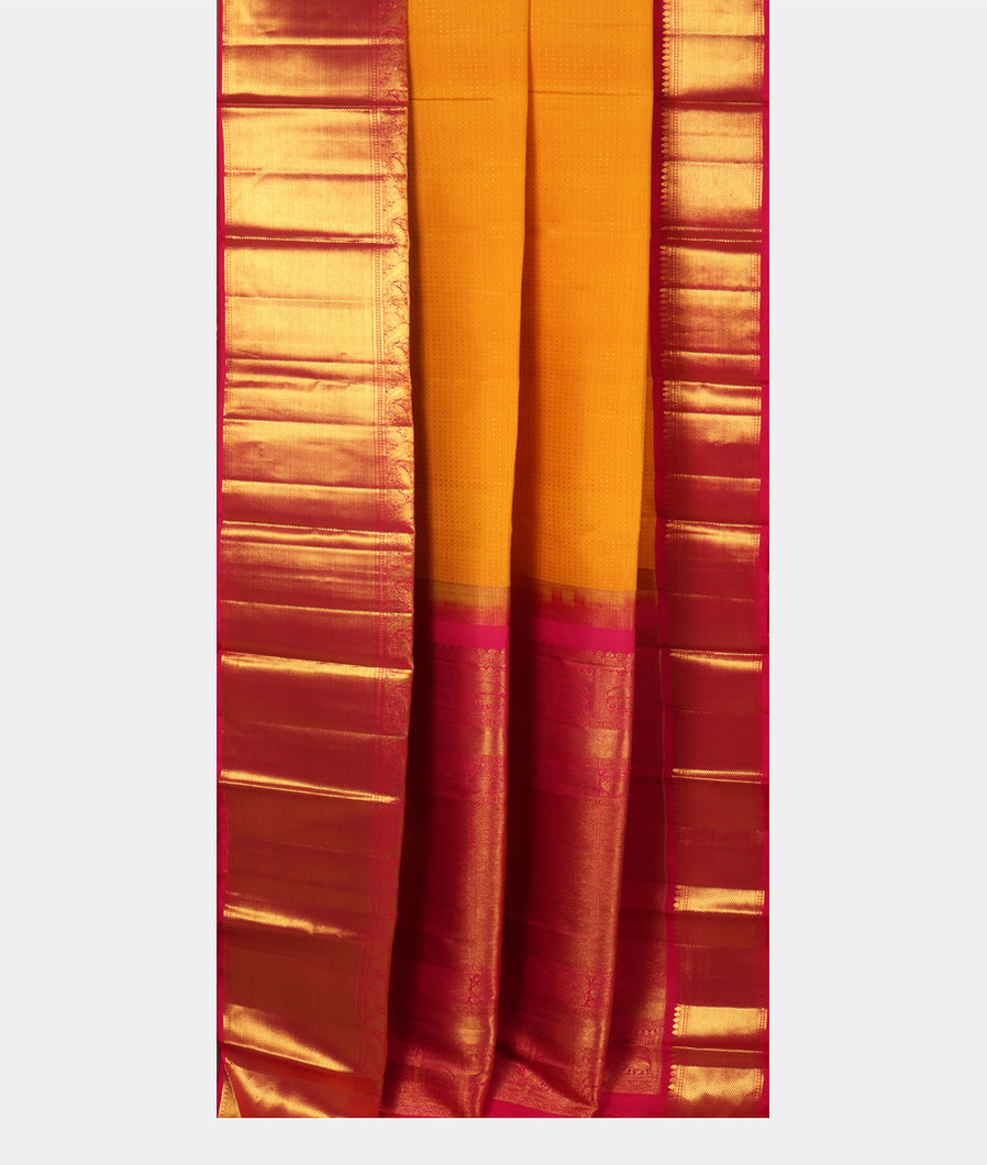 Yellow Handwoven Kanjivaram Silk Saree T3510872