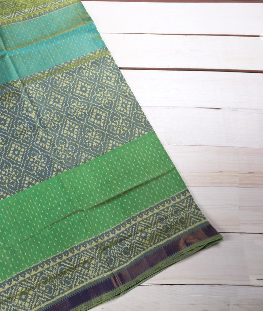Green Patola Silk Saree T345307-image