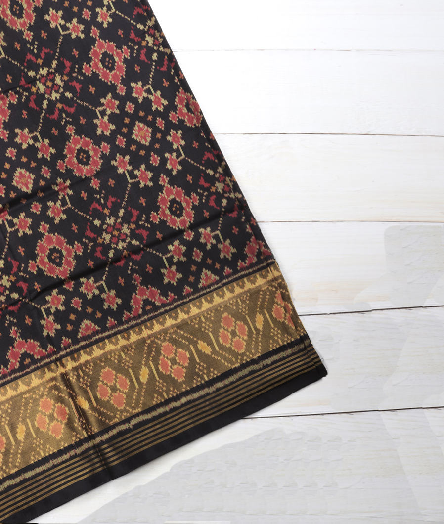 Black Patola Silk Saree T345313-image