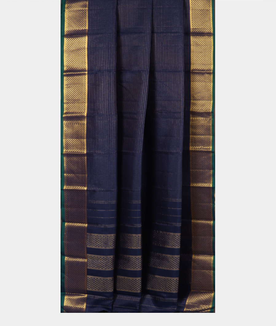 Blue Handwoven Kanjivaram Silk Saree T3508222
